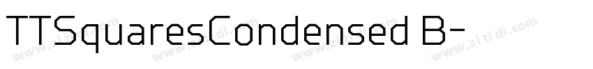TTSquaresCondensed B字体转换